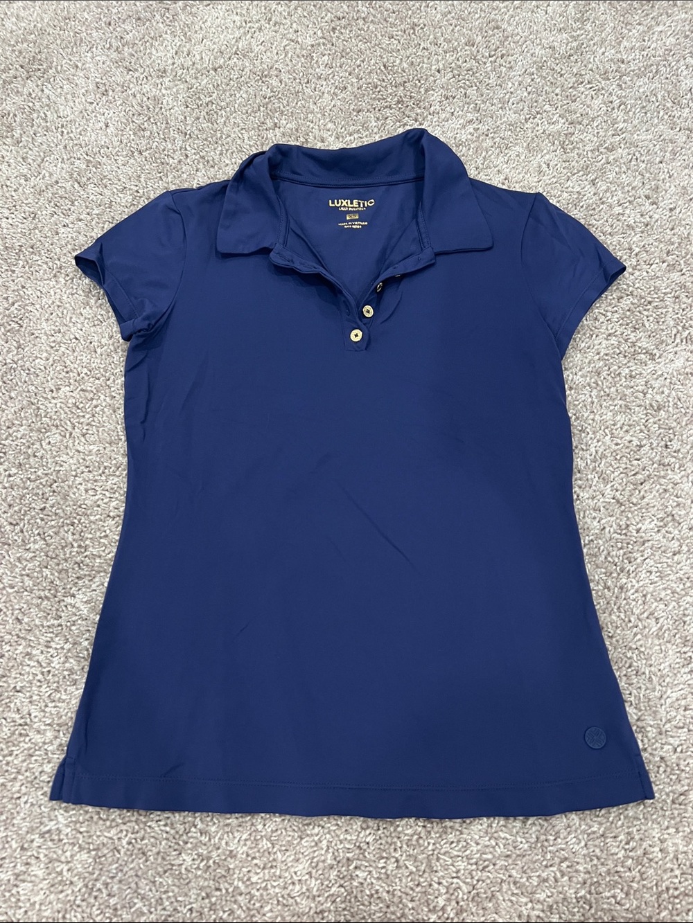 Lilly Pulitzer Deep Navy Short Sleeve Polo